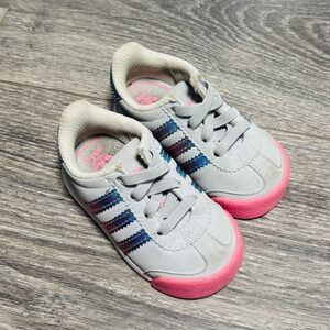 adidas Kids Sneakers - Gray, Pink, and Blue